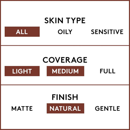 , Clean Makeup Foundation, Natural Beige, 1 Oz, 1 Count (Packaging May Vary)
