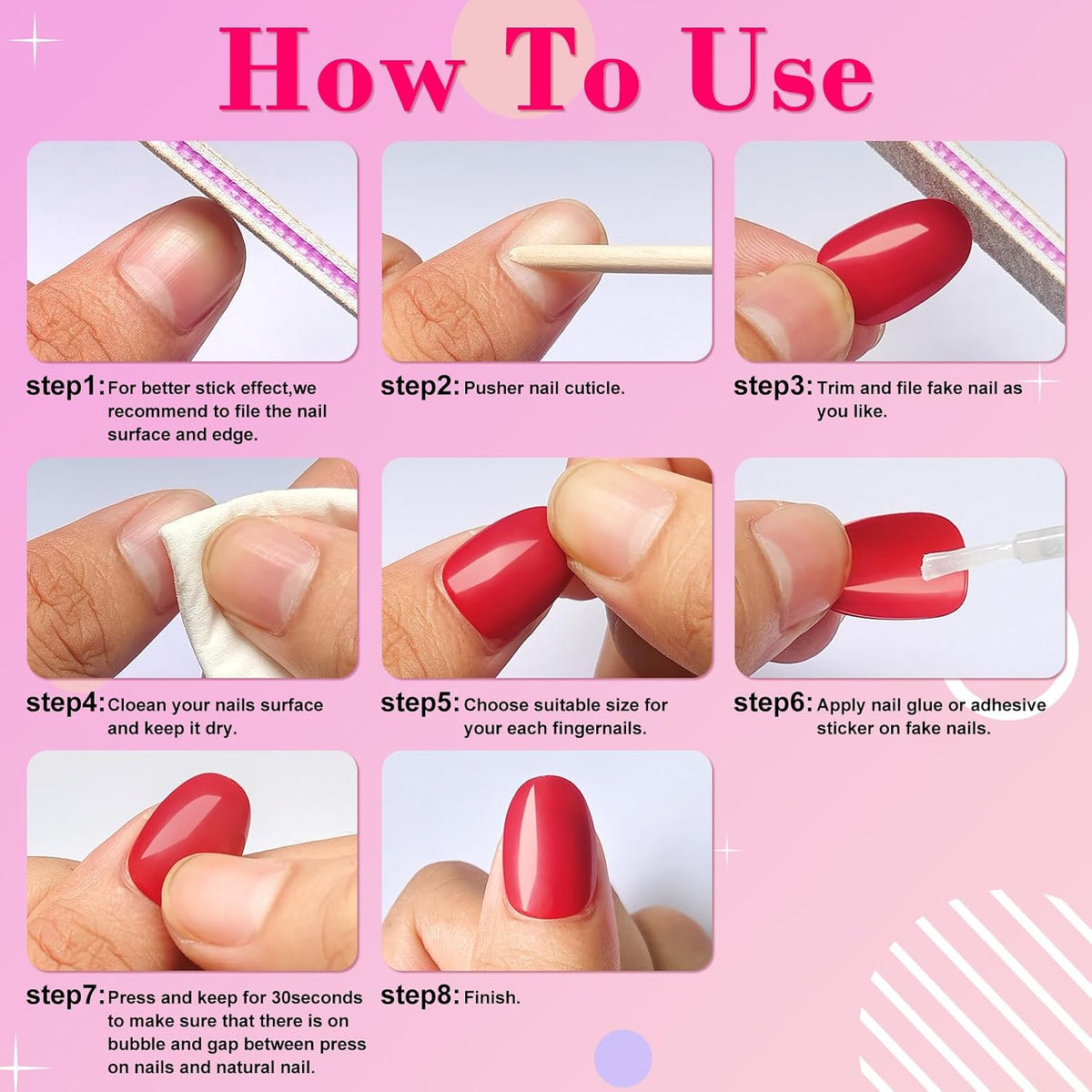 Oval Press on Nails Short Fake Nails, 240Pcs Pale Pink Nails Press on Almond False Nail Full Cover Acrylic Nail for Women and Girls